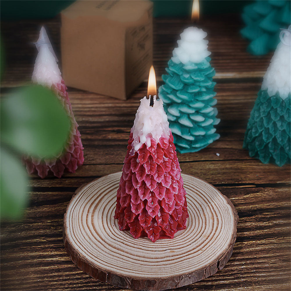 Realistic Christmas Tree Scented Candles for Festive Home Decor, Aromatherapy Candle Set