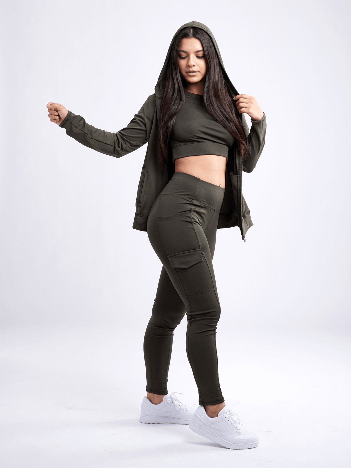 JupiterGear Athletic Fitted Zip-Up Hoodie Jacket with Pockets