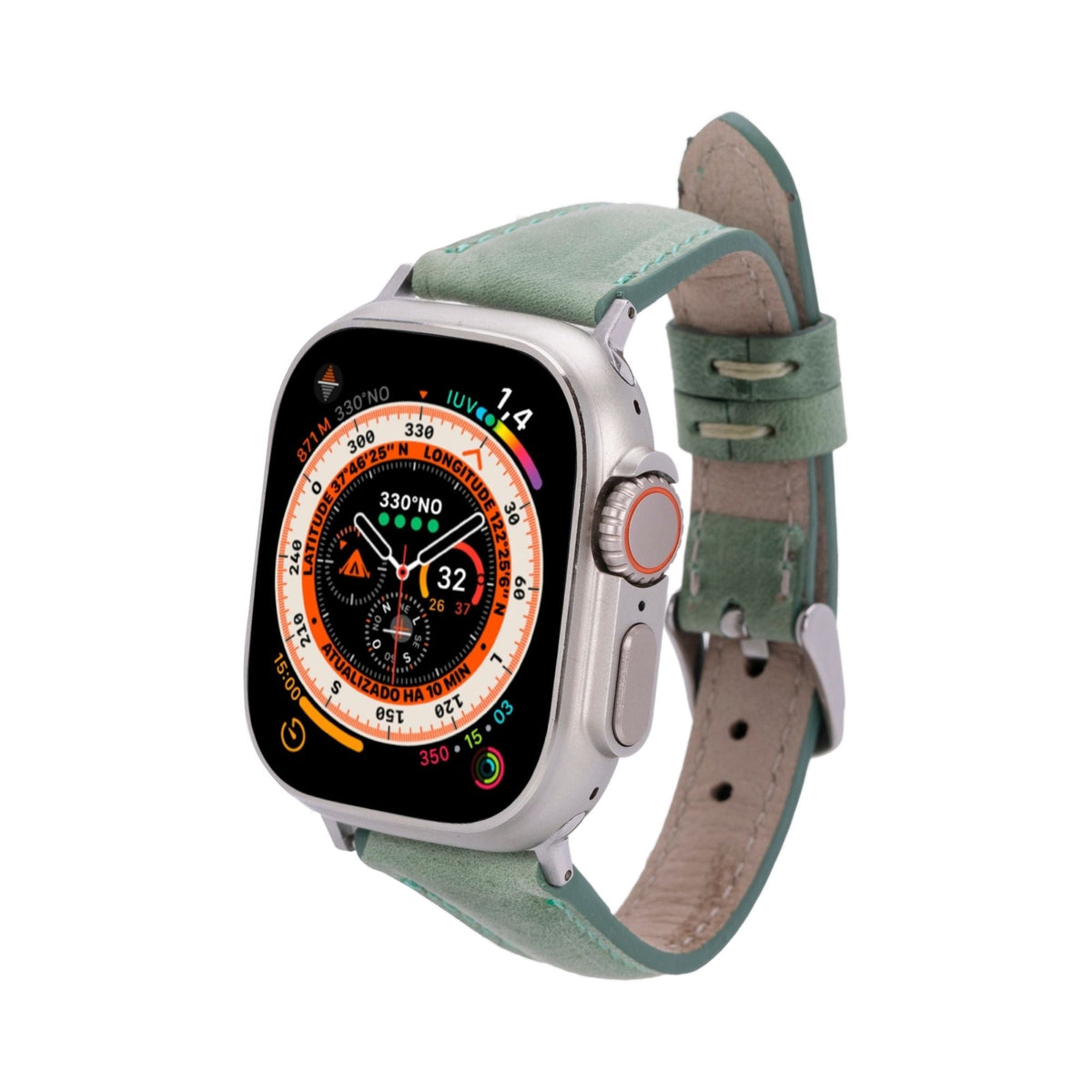 Evansville Slim Leather Bands for Apple Watch 9, Ultra 2 & SE