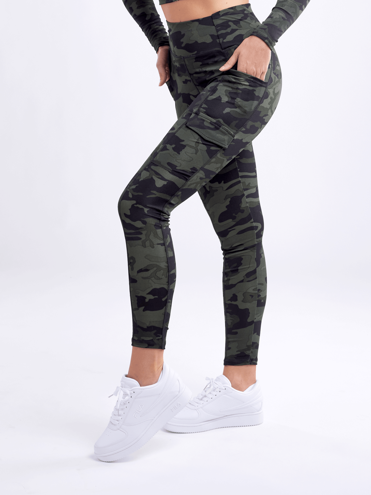 JupiterGear High-Waisted Leggings with Side Cargo Pockets