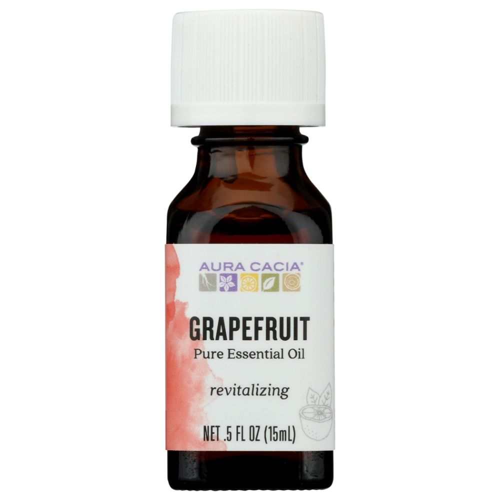 AURA CACIA: Grapefruit Essential Oil, 0.5 oz