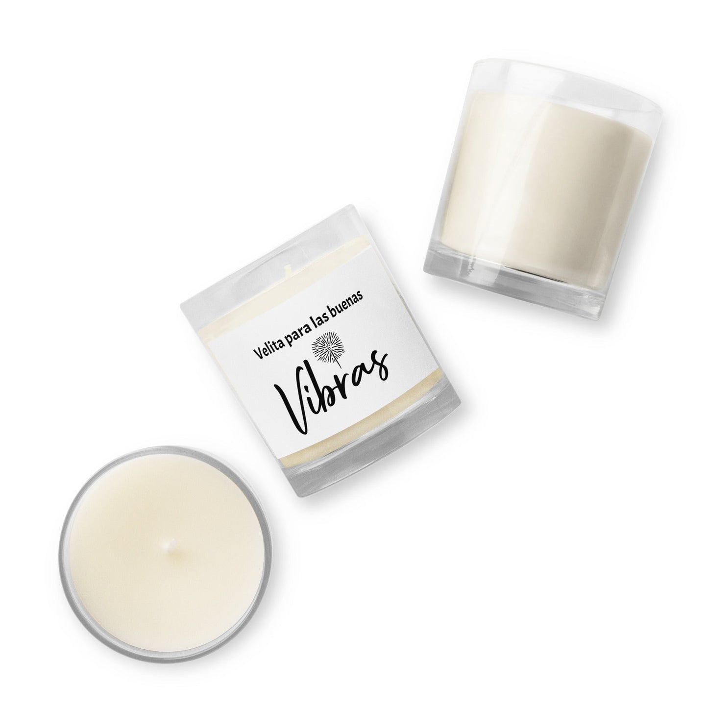 Buenas Vibras Glass jar soy wax candle