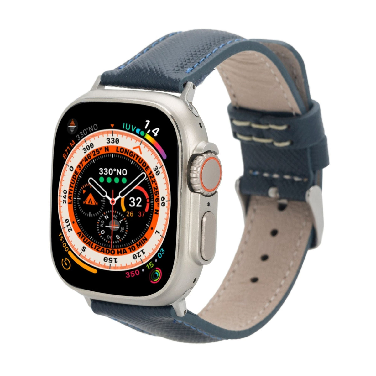 Guernsey Leather Bands for Apple Watch 9, Ultra 2 & SE