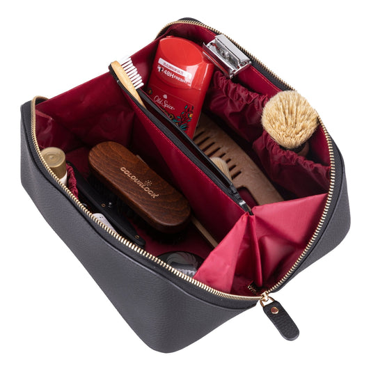 Haines Leather Cosmetic Bag – Stylish & Durable Makeup Bag for Travel