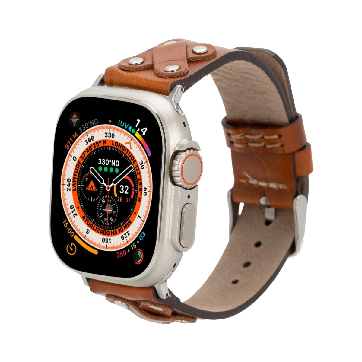 Hulett Leather Bands for Apple Watch 9, Ultra 2 & SE