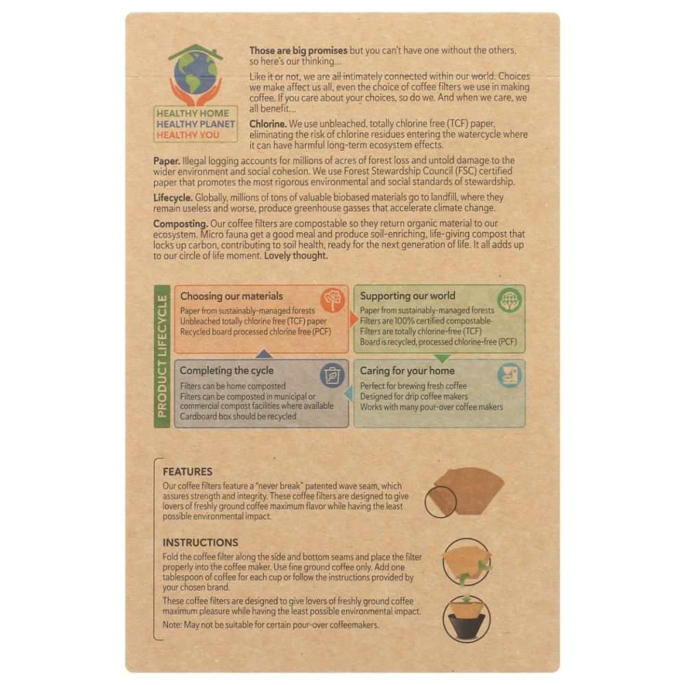 IF YOU CARE: No 4 Coffee Filters, 100 pc