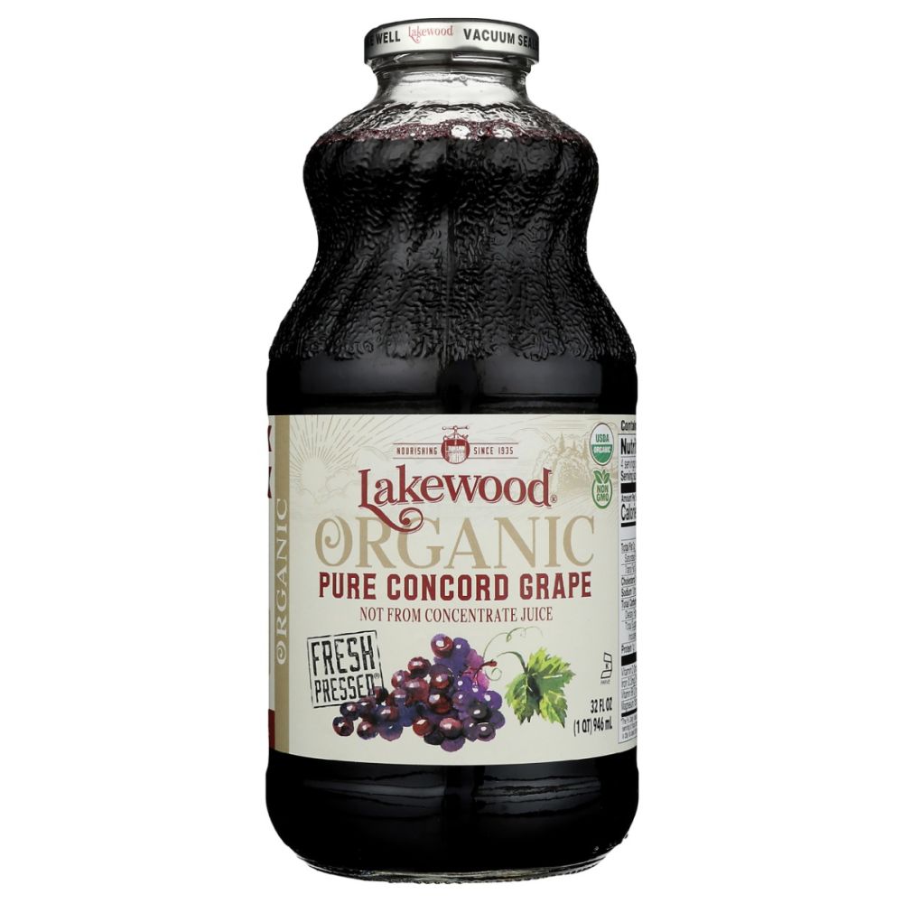 LAKEWOOD: Organic Concord Grape Juice, 32 fo