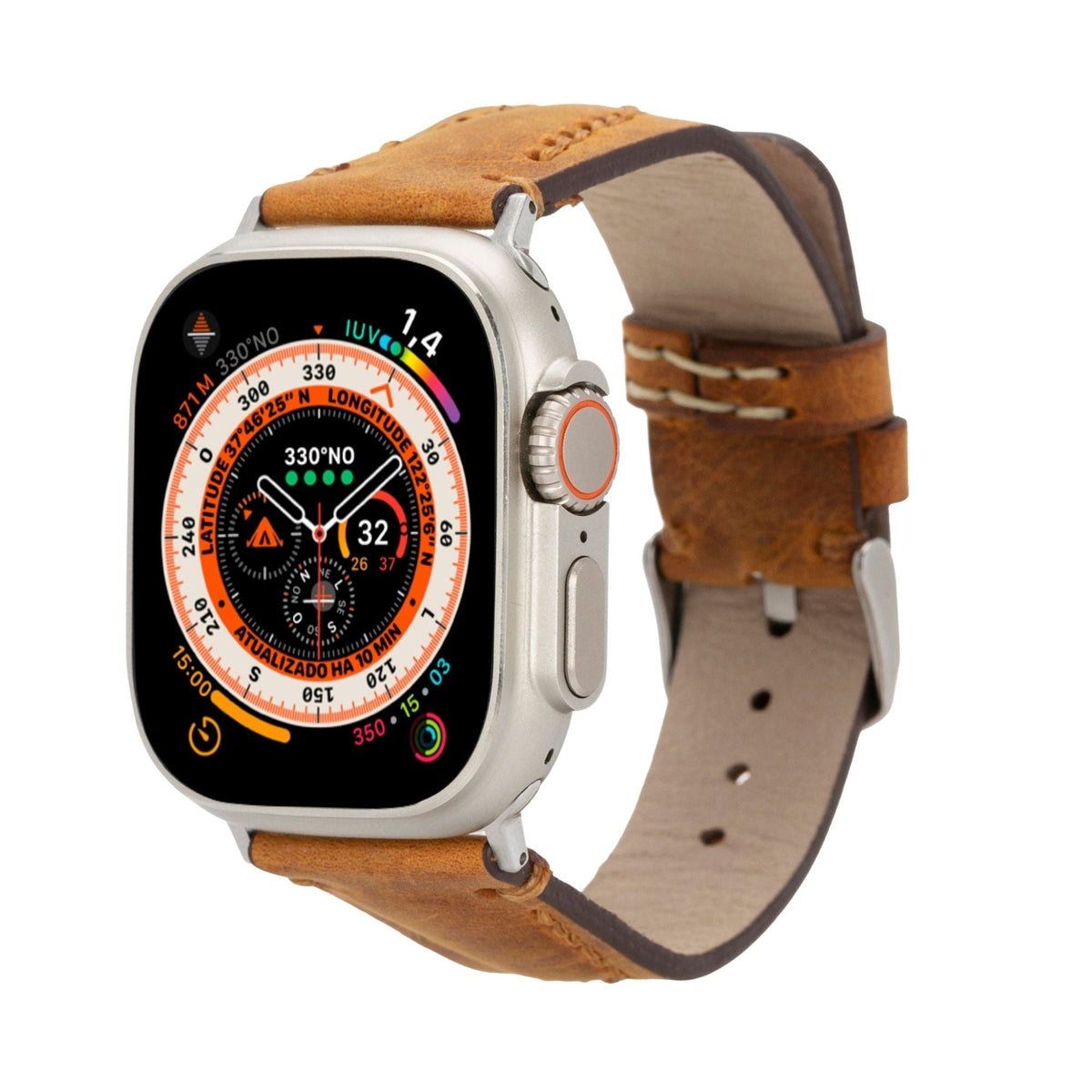 Jeffrey Leather Bands for Apple Watch 9, Ultra 2 & SE