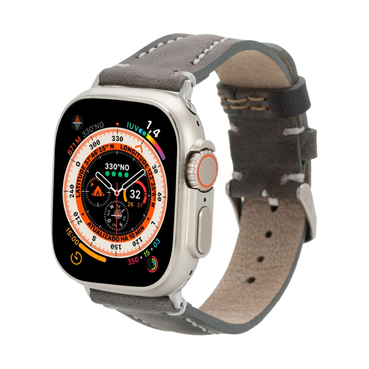 Jeffrey Leather Bands for Apple Watch 9, Ultra 2 & SE