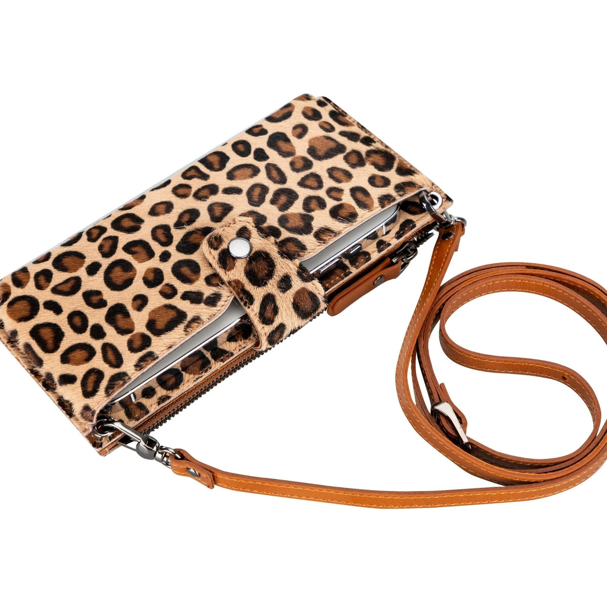Kaycee Leather Women's Cell Phone Wallet with Strap