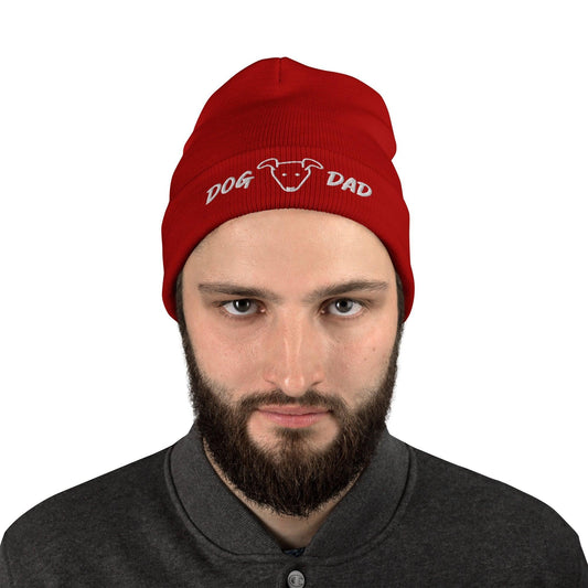 DOG DAD Embroidered Beanie