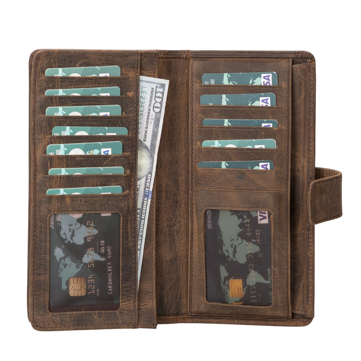 Lander Leather Phone Wallet and Multiple Card Holder for Women