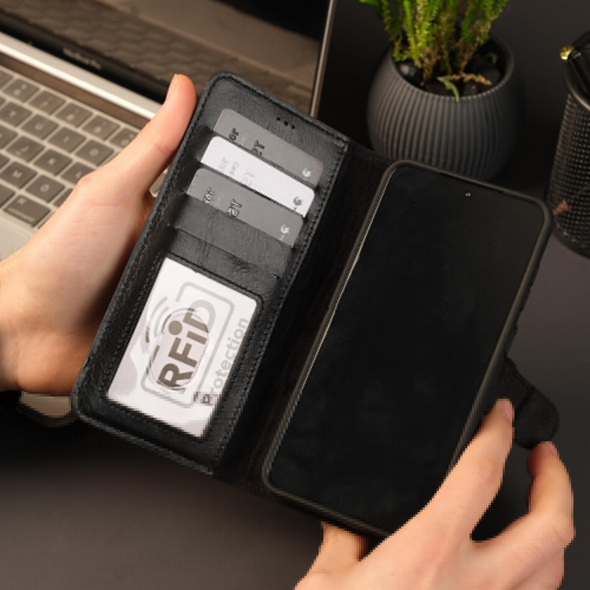 Leather Samsung Galaxy S25 Plus Wallet Case | Buffalo