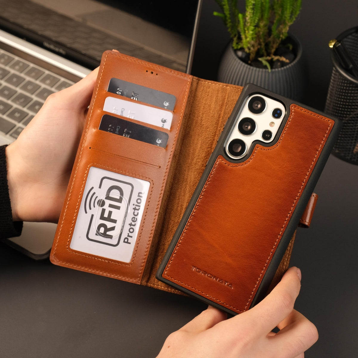 Leather Samsung Galaxy S25 Ultra Wallet Case | Buffalo