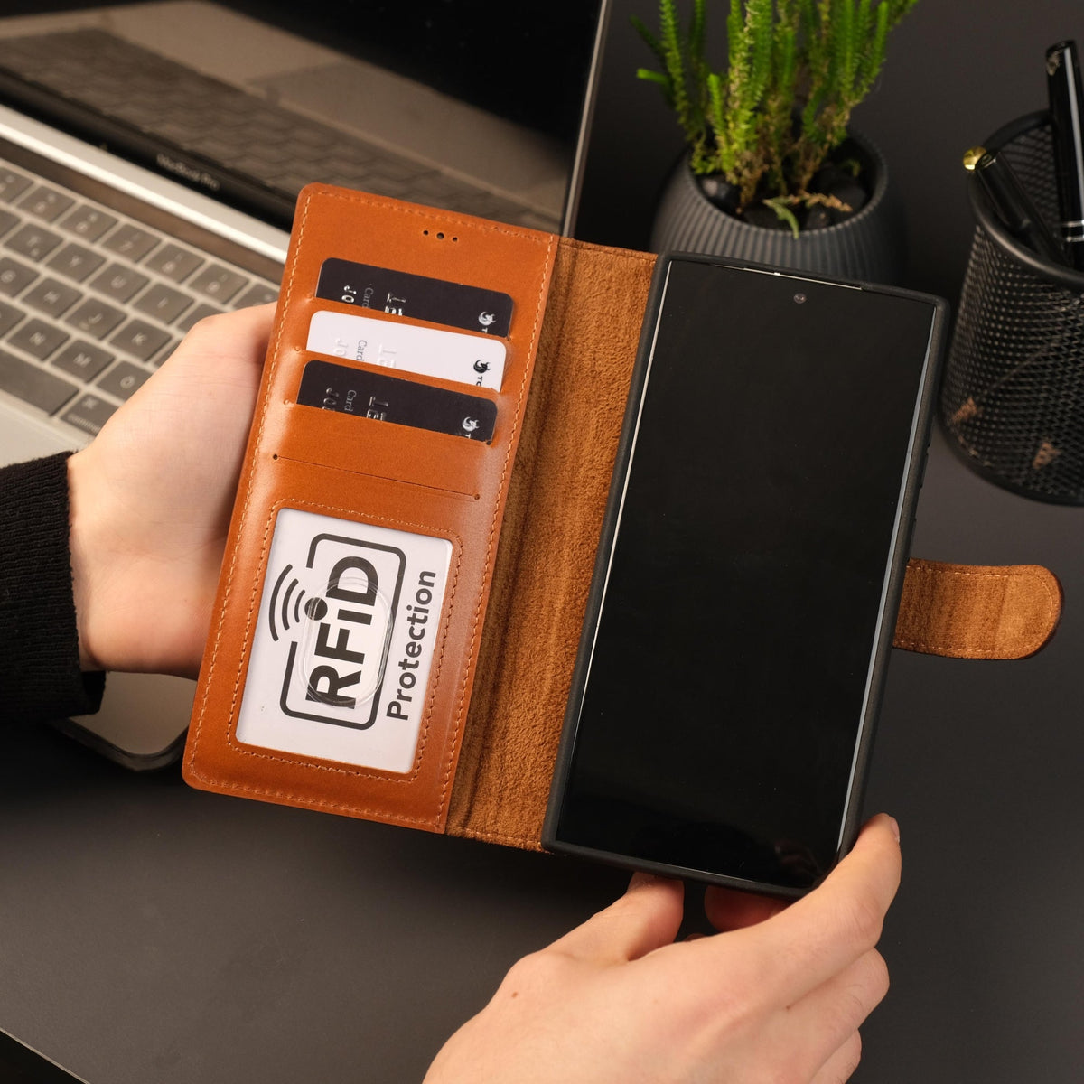 Leather Samsung Galaxy S25 Ultra Wallet Case | Buffalo