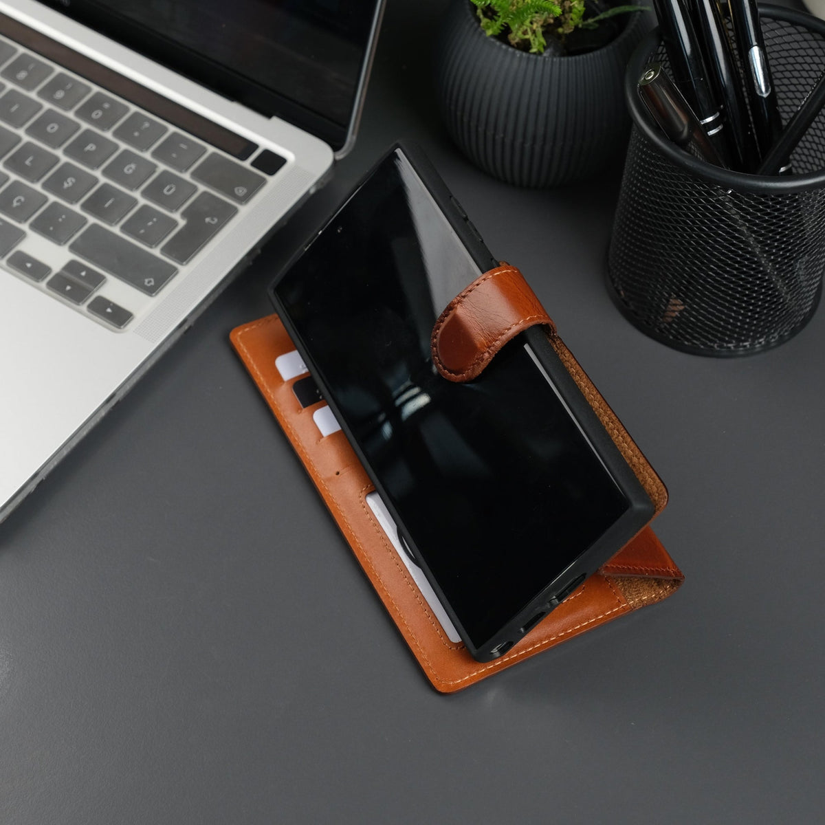 Leather Samsung Galaxy S25 Ultra Wallet Case | Buffalo