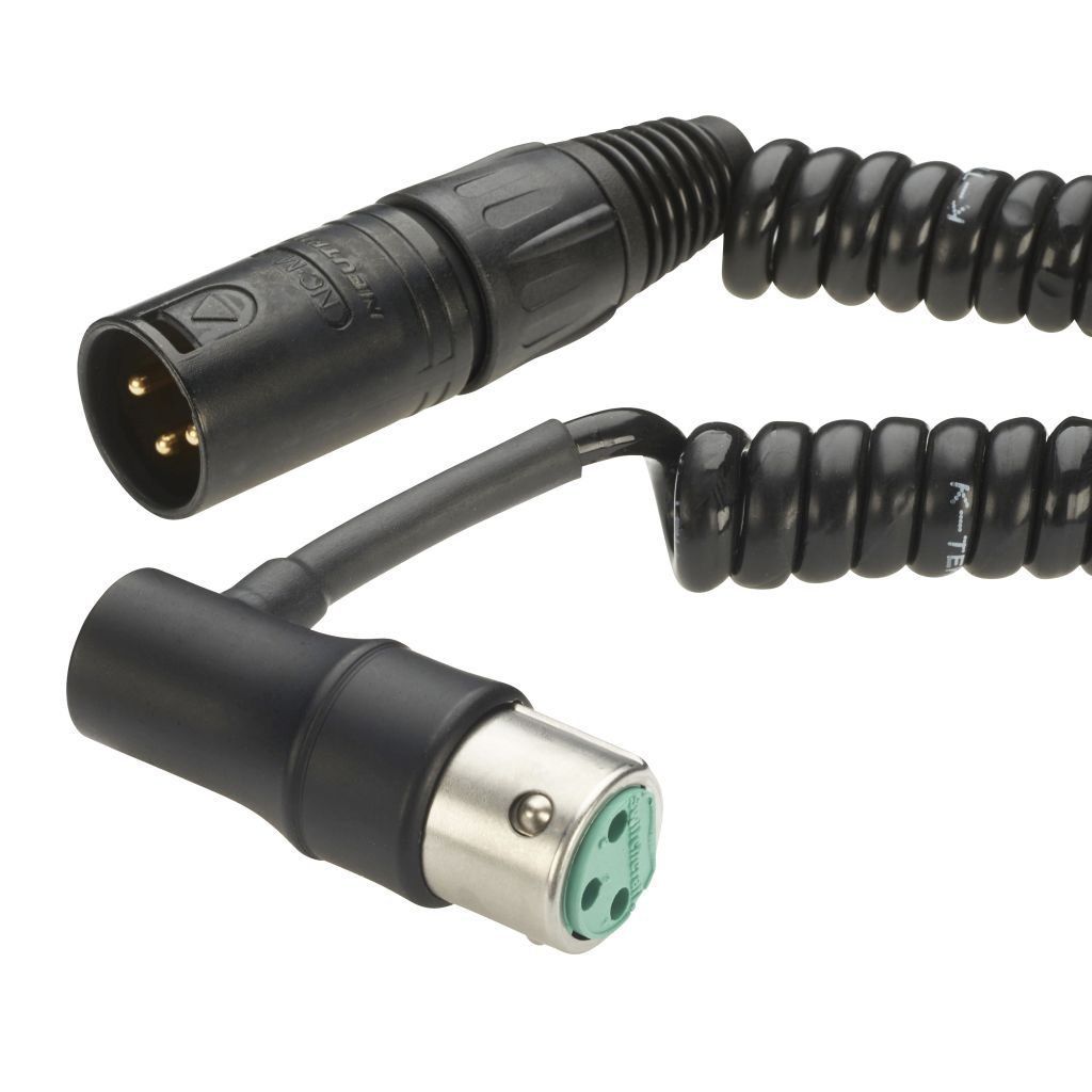 K-Tek XLR Coiled Cable XLRm to RA XLRf