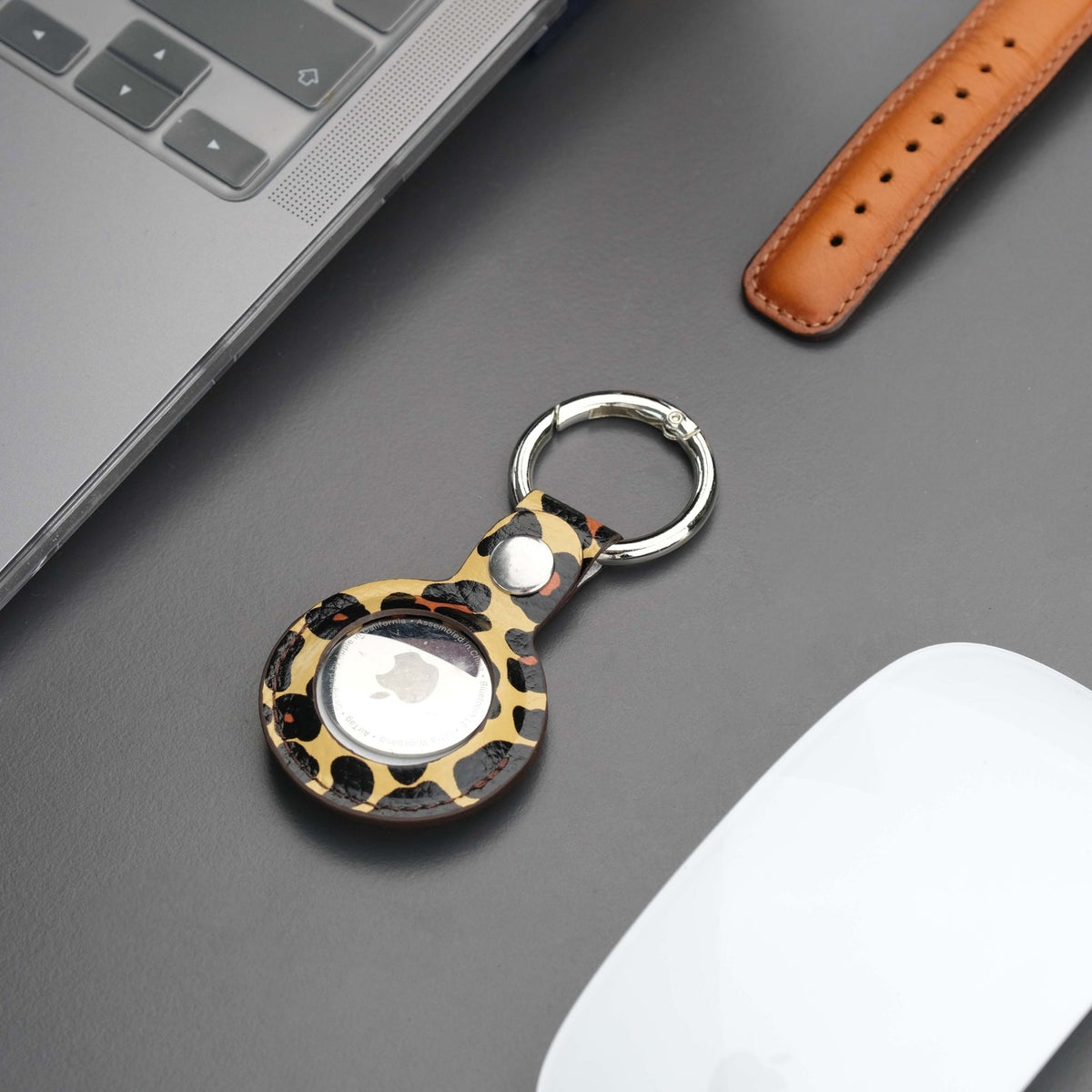 Saratoga Leather AirTag Holder