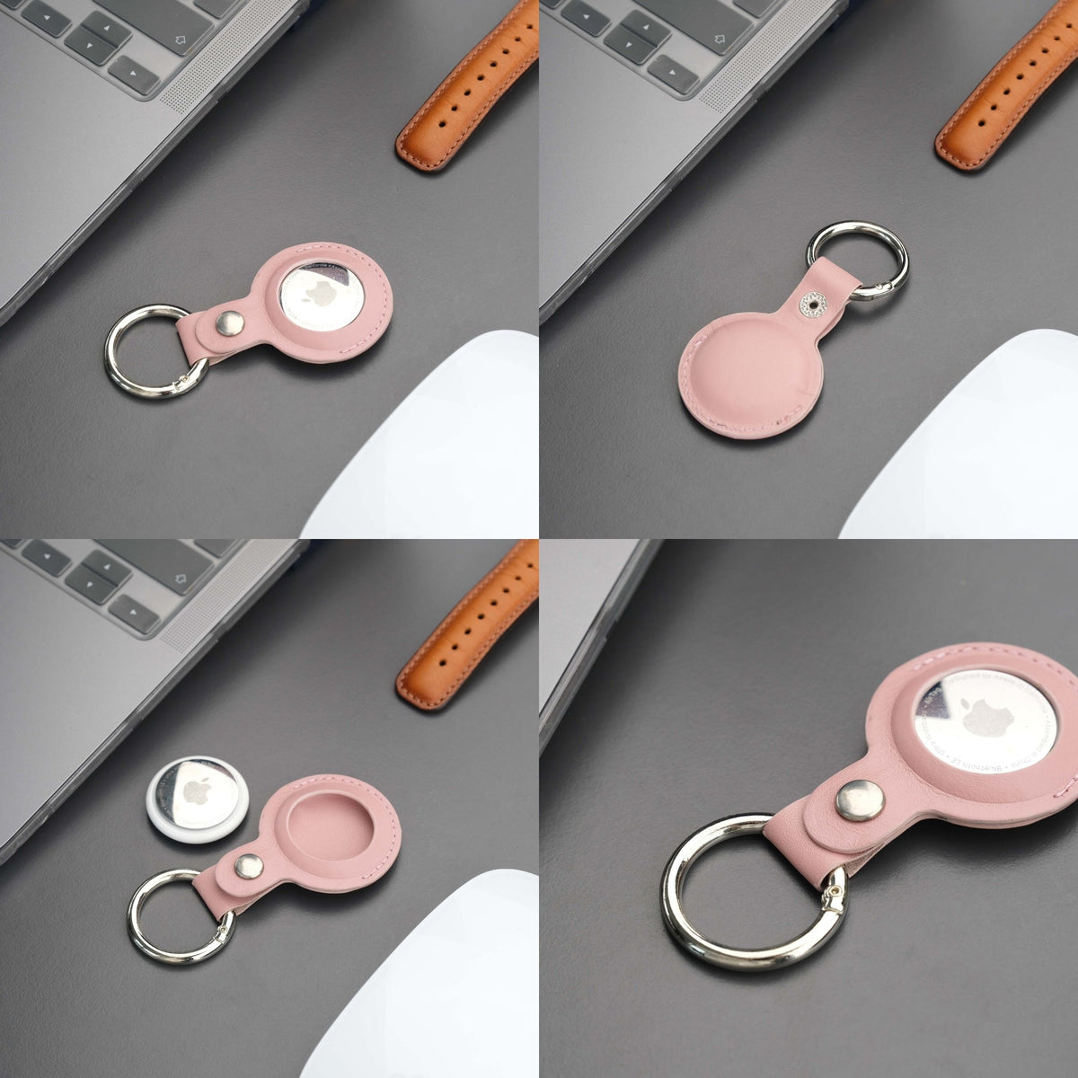 Saratoga Leather AirTag Holder
