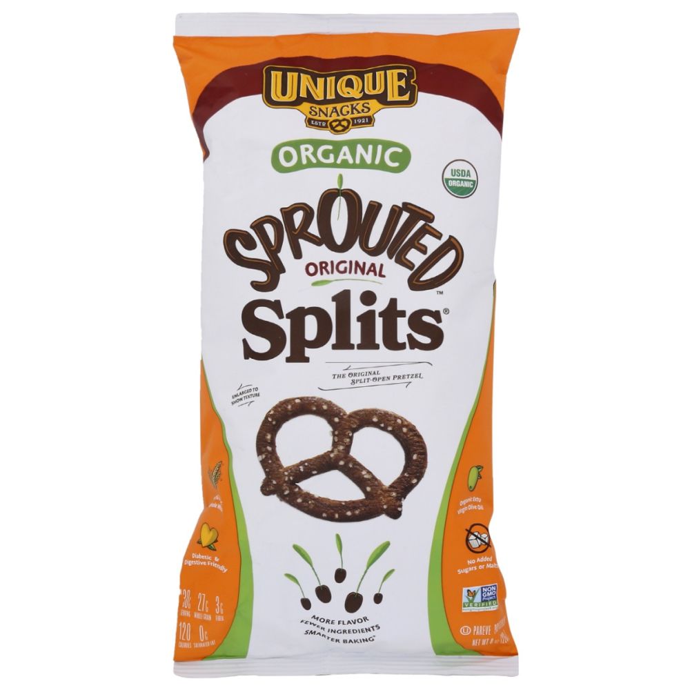 UNIQUE: Sprouted Splits Pretzels, 8 oz