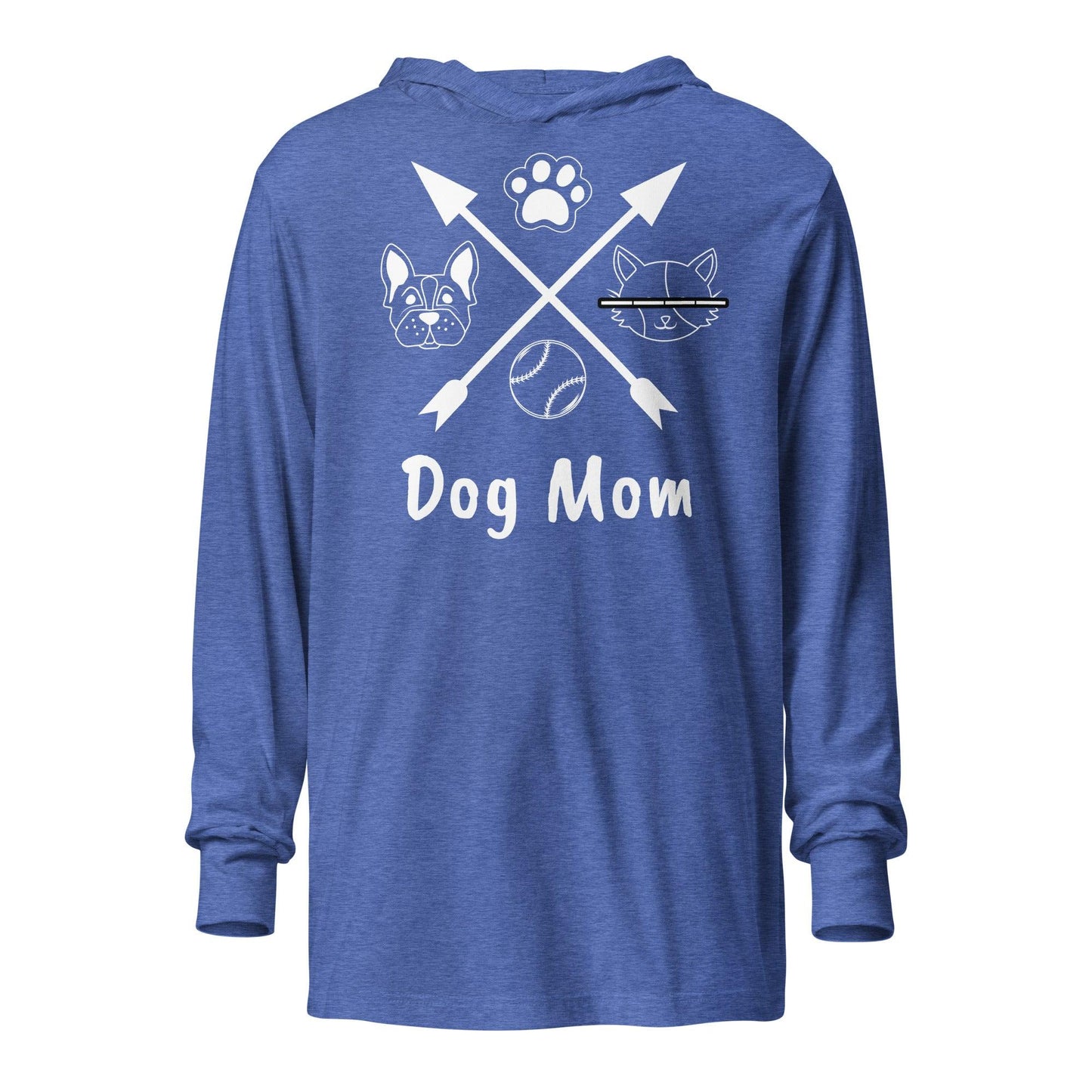 Dog Mom Hooded long-sleeve tee