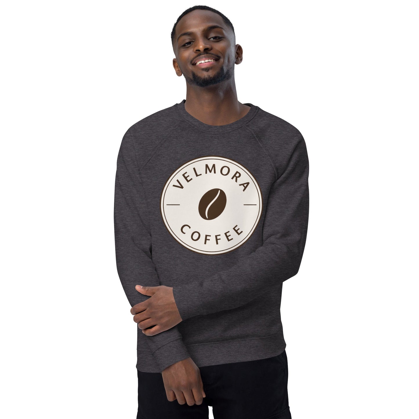 Unisex organic raglan sweatshirt