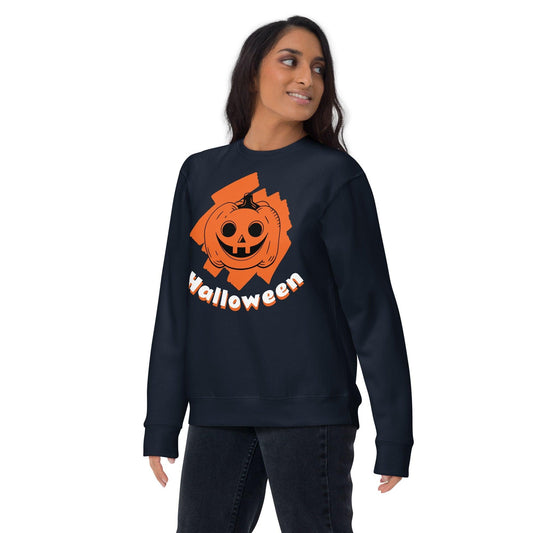 Halloween Jack-o-Lantern Unisex Premium Sweatshirt