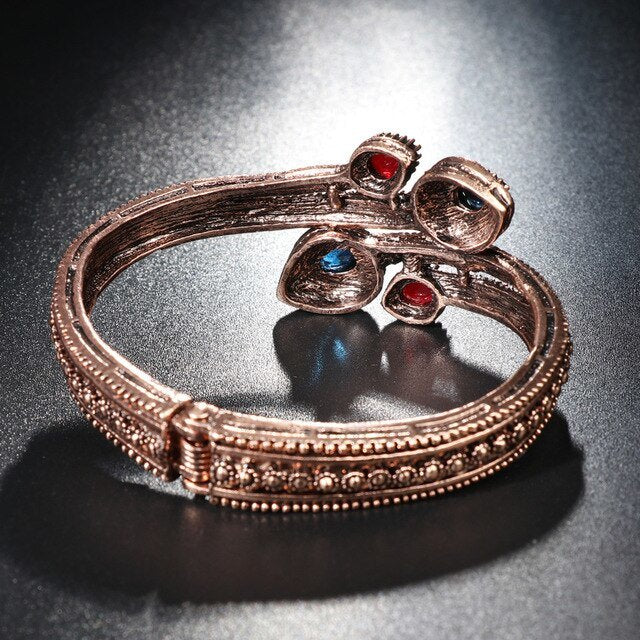 Bangles Pear Cut Charm Bypass for Women Cubic Zirconia CZ Silver Tone Plated Brass