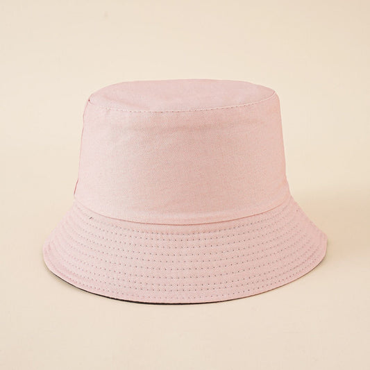 Hat new female Korean version of solid color simple fisherman hat double basin hat sun hat cover face female summer tide