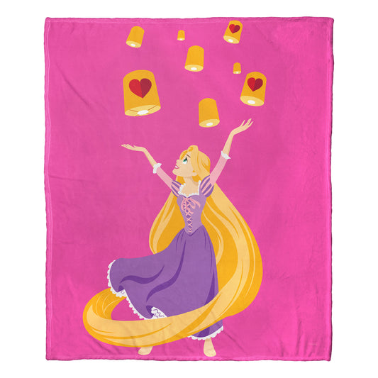 Disney Princesses; Floating Valentines Aggretsuko Comics Silk Touch Throw Blanket; 50" x 60"