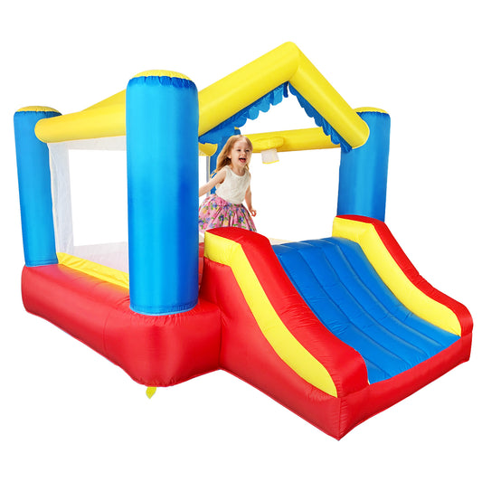 YARD Bounce House Inflatable Bounce House with Basketball Hoop Royal Bouncer for Kids, Outdoor Bouncy House, Durable Seam Forced Buffer Strips, Big Slide, 12 x 9 x 8 ft H, w/ UL Certified Air Blower