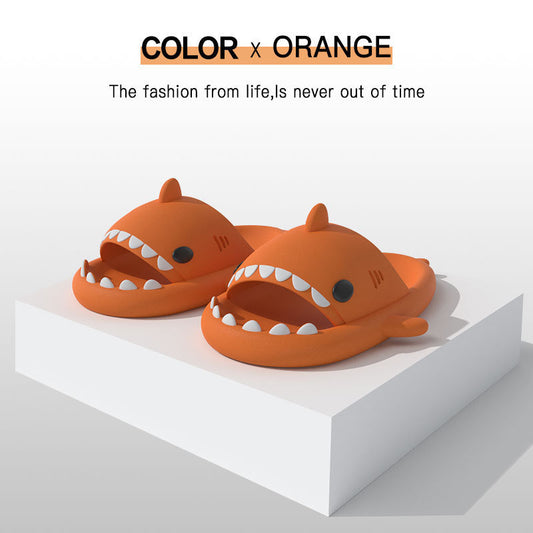Summer Slippers Female Lovely Shark Shape Slides Outdoor Women Shoes Kids Children Flip Flops Men Couples Cartoon EVA Wholesale