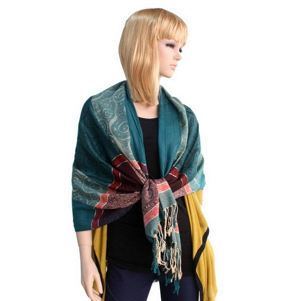 Blancho Bedding -Pa-a13-1 Fantasy Stars & Flowers Fashion Revitalized Style Luxurious Silky Soft Pashmina/Shawl/Scarf