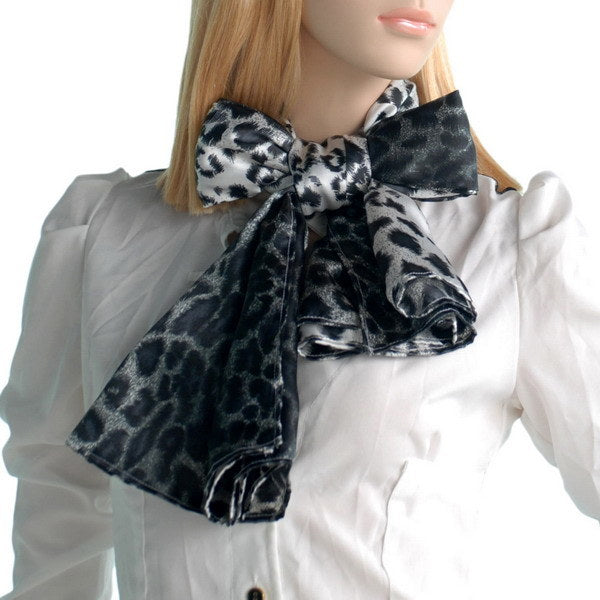 Blando Elegant Stylish Leopard Design Natural Silk Scarf/Wrap/Shawl(Small)