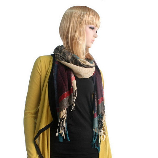 Blancho Bedding -Pa-a13-2 Fantasy Stars & Flowers Fashion Revitalized Style Luxurious Silky Soft Pashmina/Shawl/Scarf