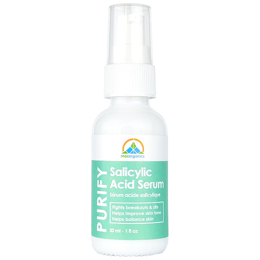 Salicylic Acid Face Serum - Best Serum for Acne Treatment;  Hyperpigmentation & Breakouts | Daily Use Cleansing Facial Serum for Smooth;  Clear Skin (1fl.oz/30ml)