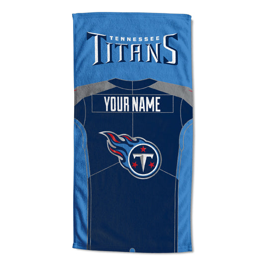 [Personalization Only] Tennessee Titans "Jersey" Personalized Beach Towel