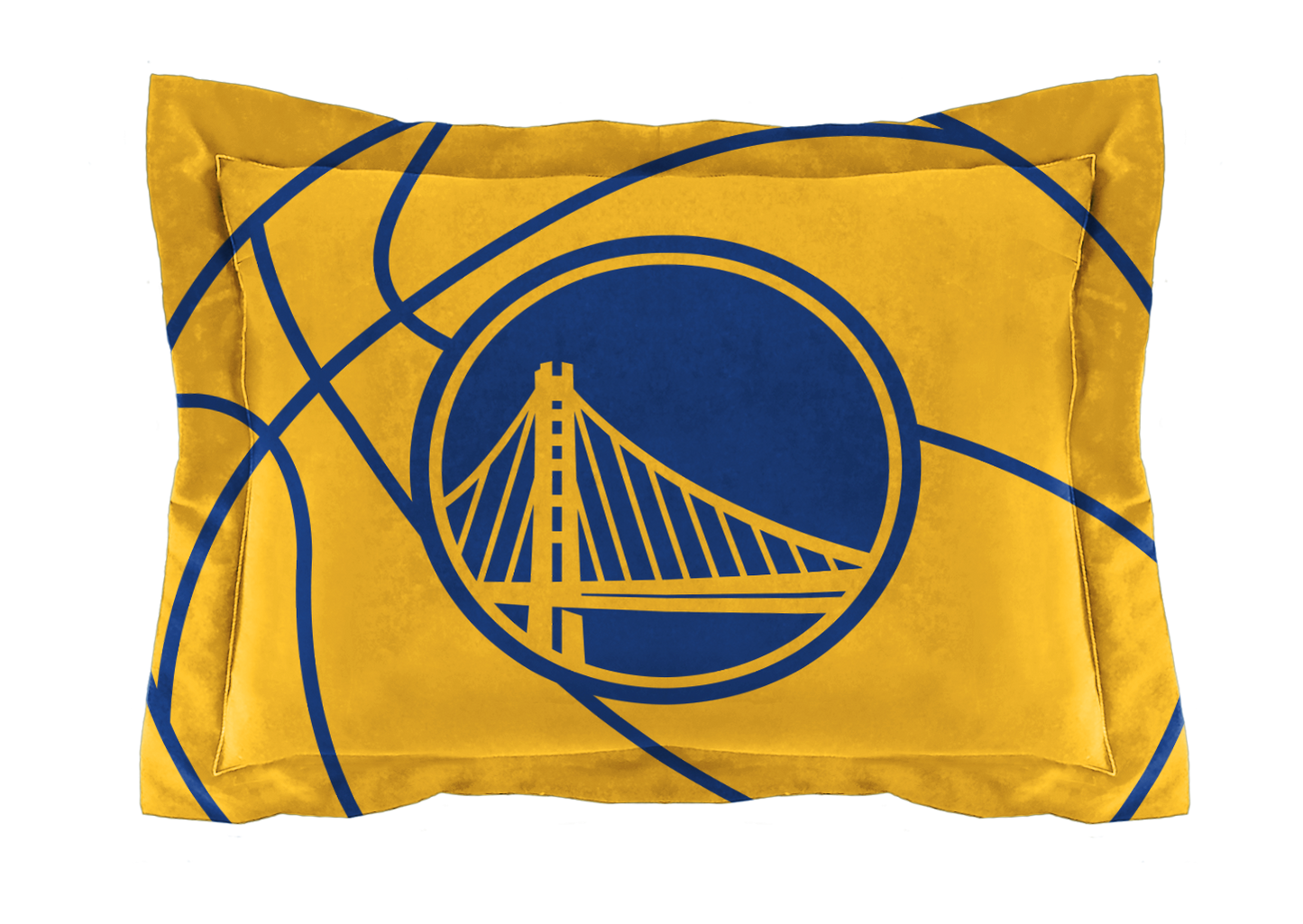 Warriors OFFICIAL NBA "Reverse Slam" Full/Queen Comforter & Sham Set; 86" x 86"