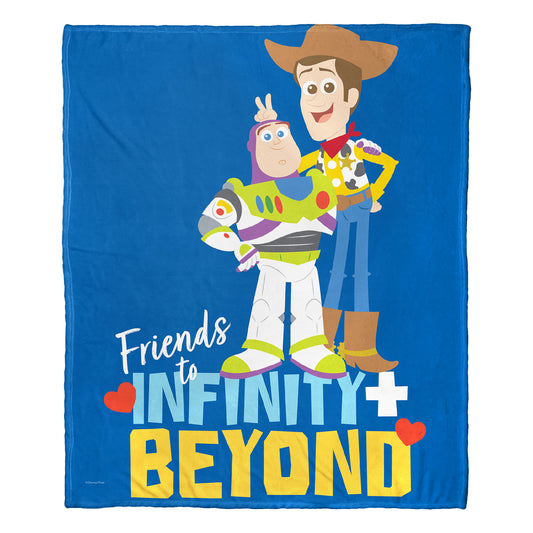 Toy Story; Infinity and Beyond Valentine Aggretsuko Comics Silk Touch Throw Blanket; 50" x 60"