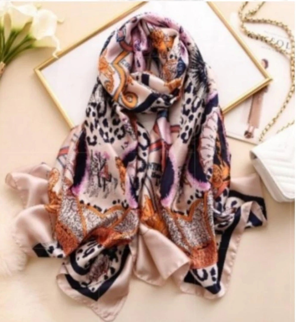 El StCyr | Luxury Leopard Silky Scarf