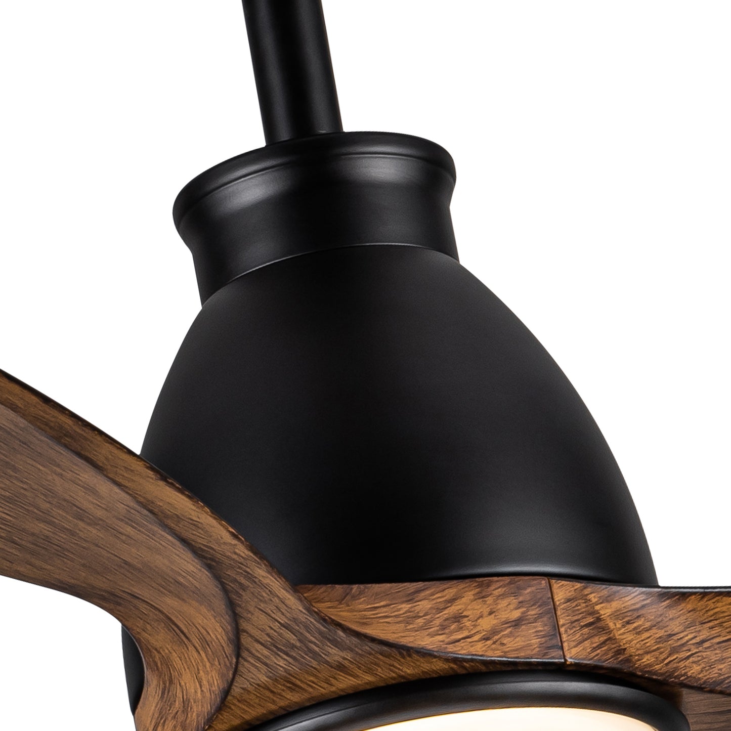 52 in. Outdoor/Indoor Integrated LED Imitation Modern Ceiling Fan with Lights and Remote Control