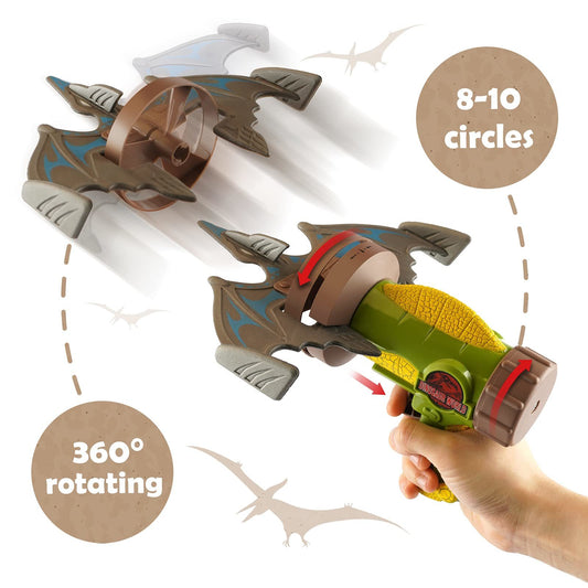 Rocket Launcher Airplane Toy with 4 Dinosaur Targets 2 Foam Pterosaur Shooting Games for Outdoor Kids Toys 5 6 7 8 Year Old Boy Catapult Plane Toy Christmas Easter Gift
