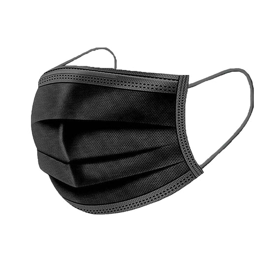 Respir-Shield™ 150PCS - 3 PLY Black Non-Medical Disposable Face Masks; Comfortable Elastic Ear loops Face Masks; Breathable for Daily Protection Air Pollution; Dust-proof