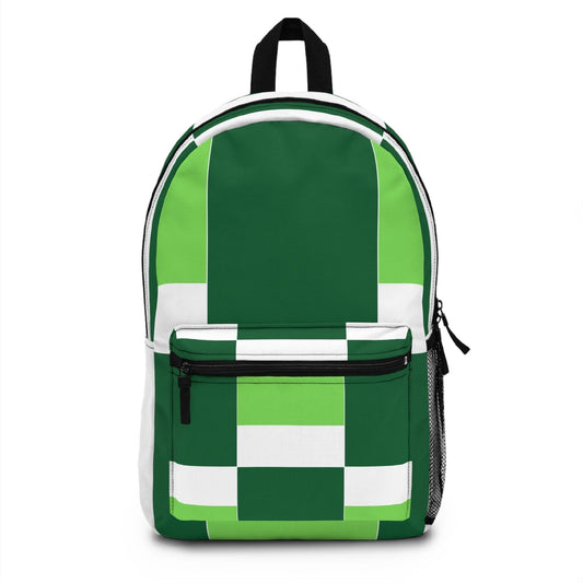 Backpack Work/school/leisure - Waterproof, Lime Forest Irish Green Colorblock