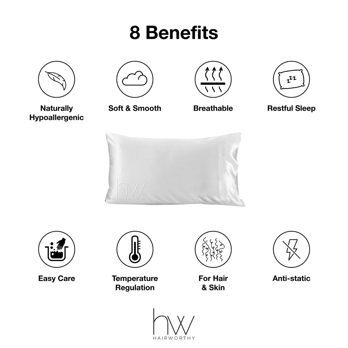 Hairworthy Hairembrace Silk Pillowcase