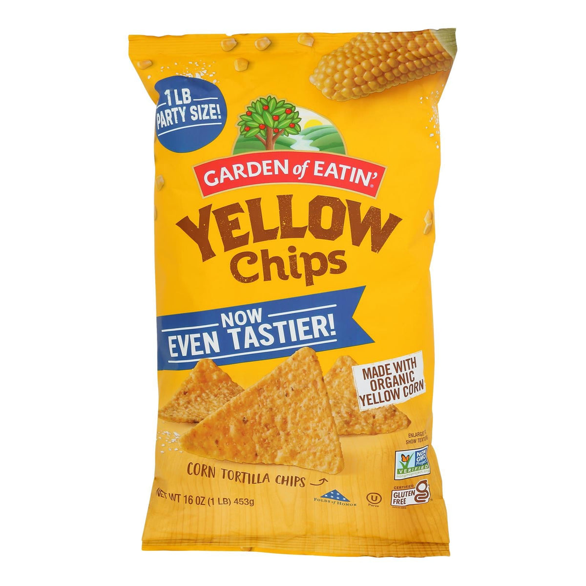 Garden Of Eatin' Yellow Corn Tortilla Chips, 16 Oz, 12-Pack