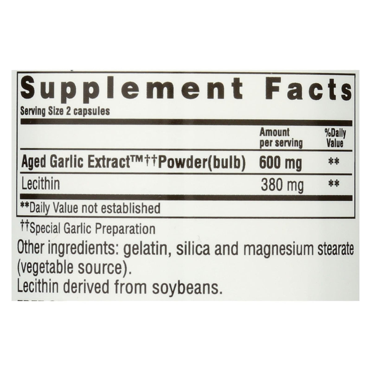Kyolic Aged Garlic Cholesterol Capsules - 100 Count