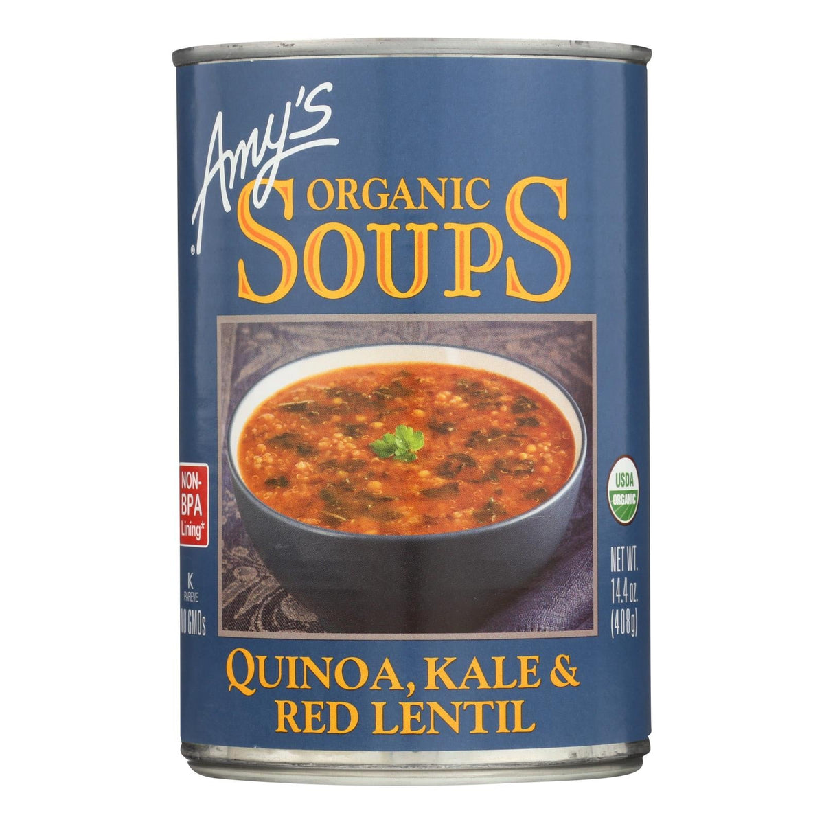 Amy's Organic Quinoa Kale Lentil Soup, 12 Pack, 14.4 Oz