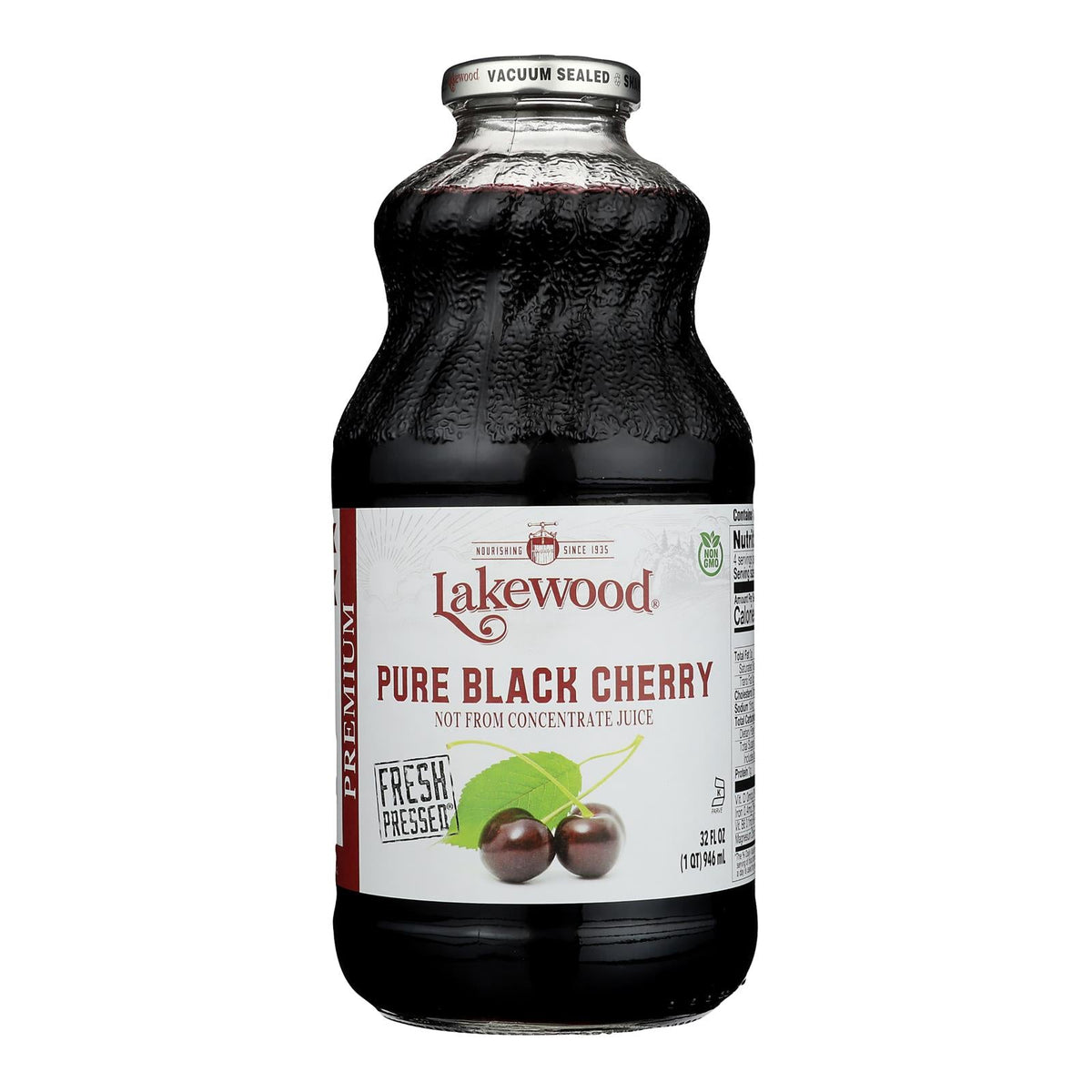 Lakewood Organic Pure Prune Juice, 32 fl oz, Case of 6