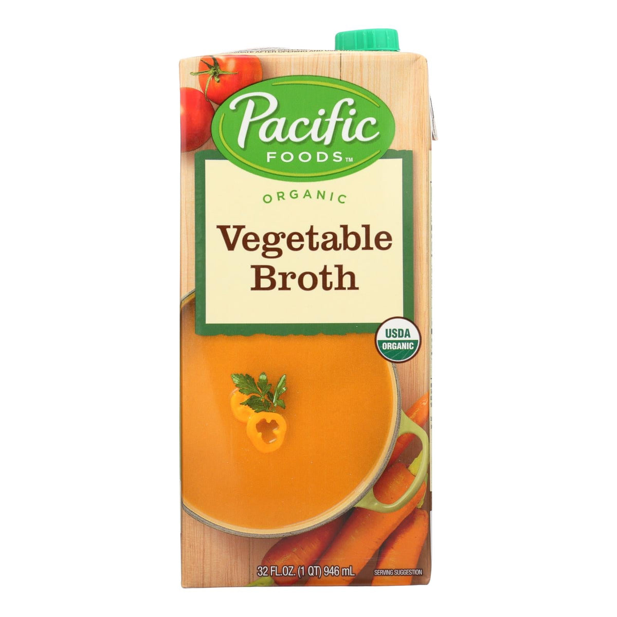 Organic Pacific Vegetable Broth, 12-Pack, 32 Fl Oz
